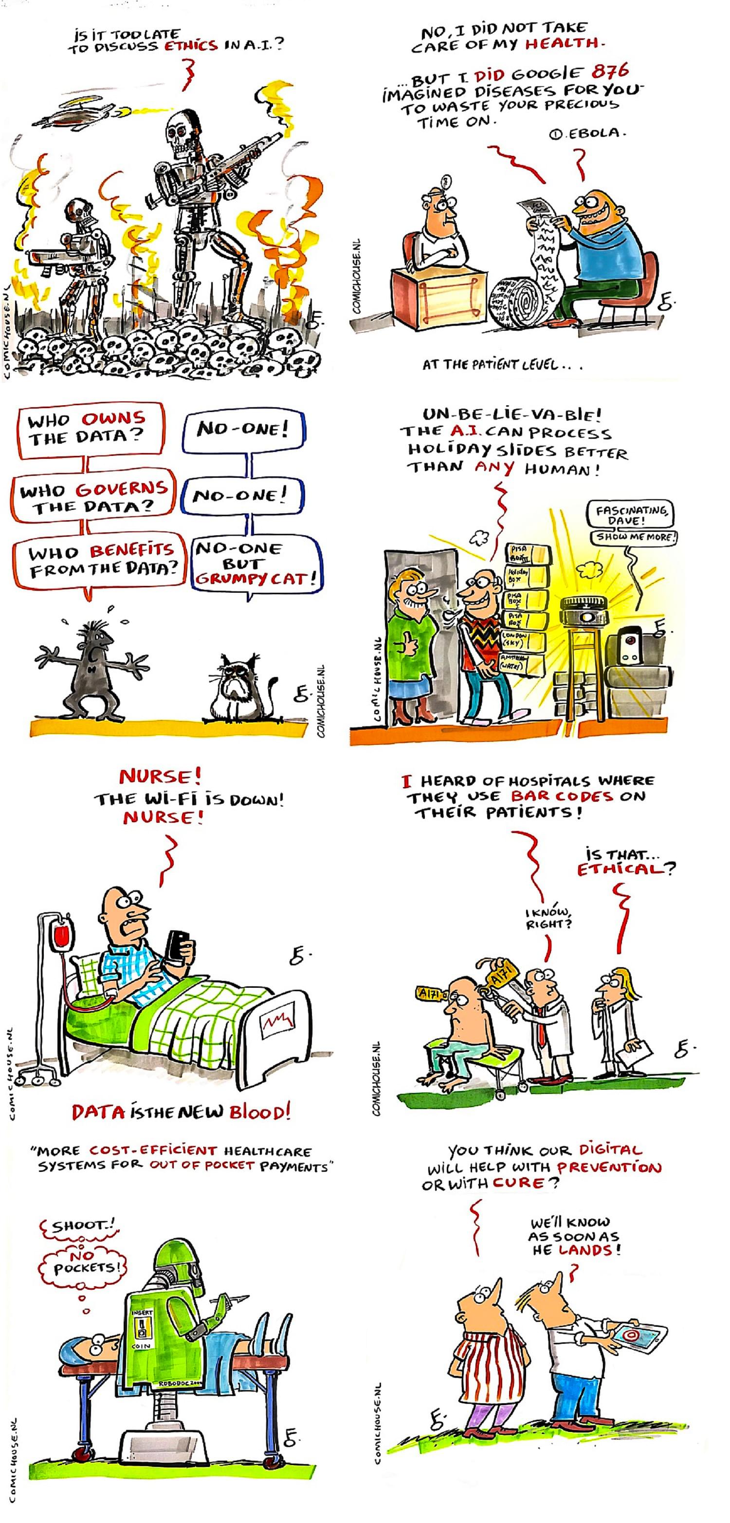 9 Funny Cartoons Comment On The Challenges For Digital Health - ICT&health